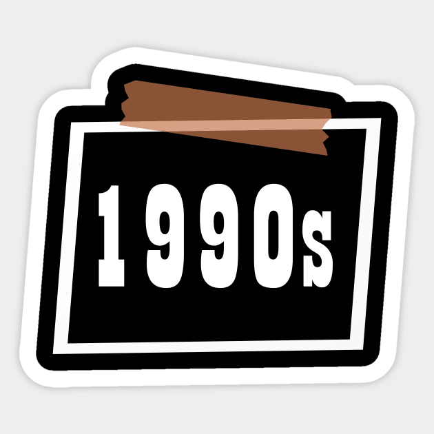 1990s t-shirt Sticker by ARTA-ARTS-DESIGNS